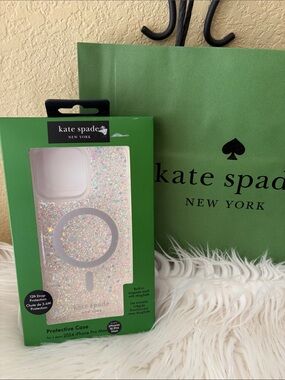 Kate Spade iridescent glitter MagSafe iPhone Case , HOST PICK!